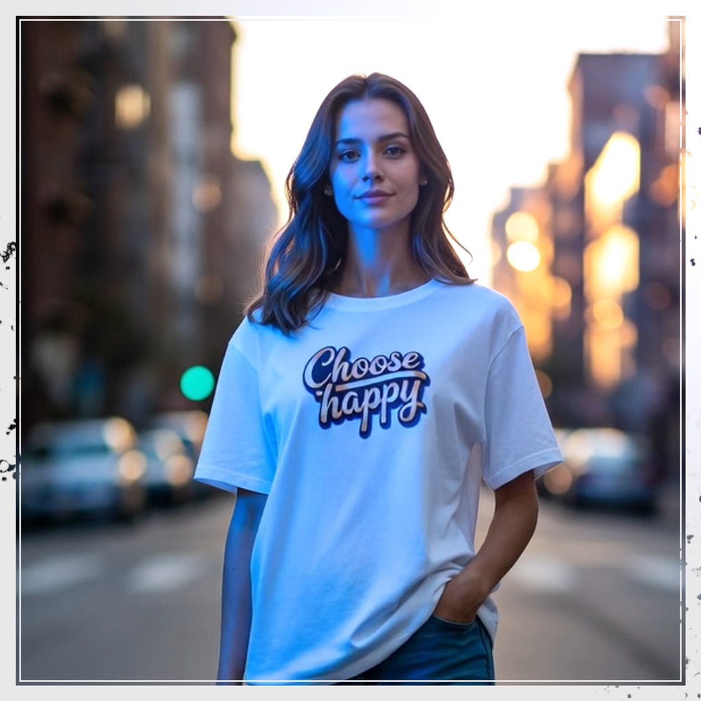 camiseta "Choose Happy"