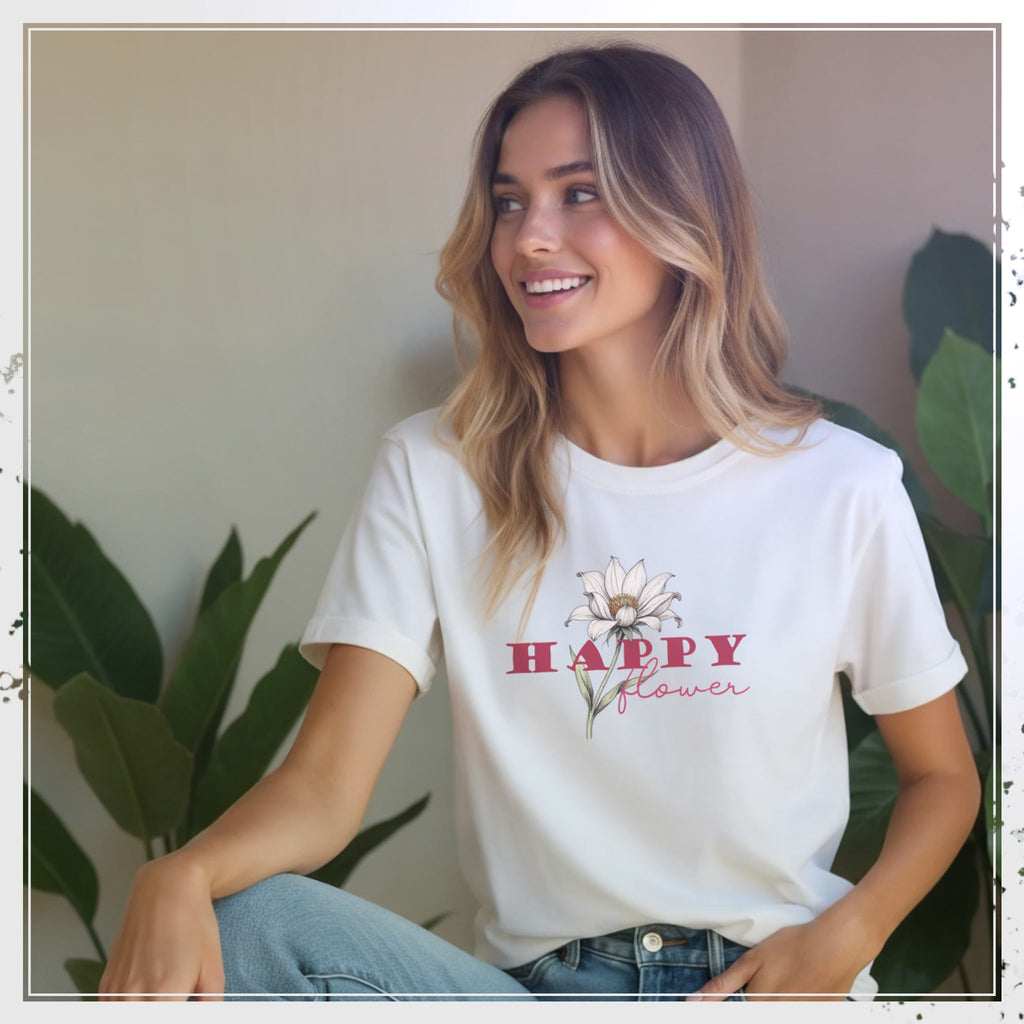 camiseta "Happy Flower"