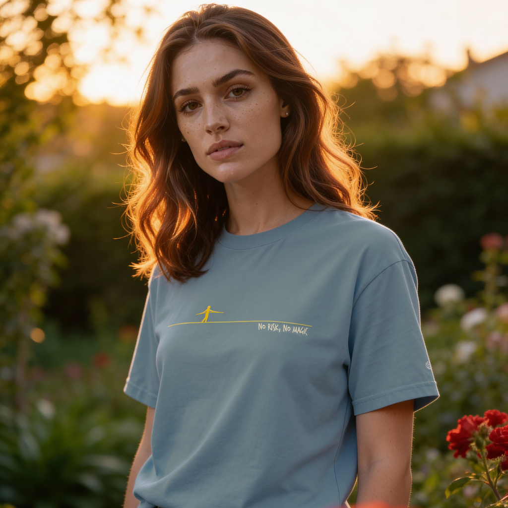 Camiseta "No Risk, No Magic"